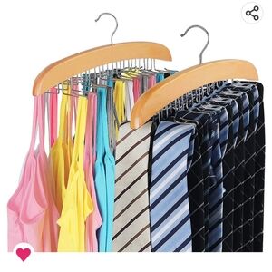 2 Pack Tank Top, Camisol, Tie, Scarves, or Bra Hangers